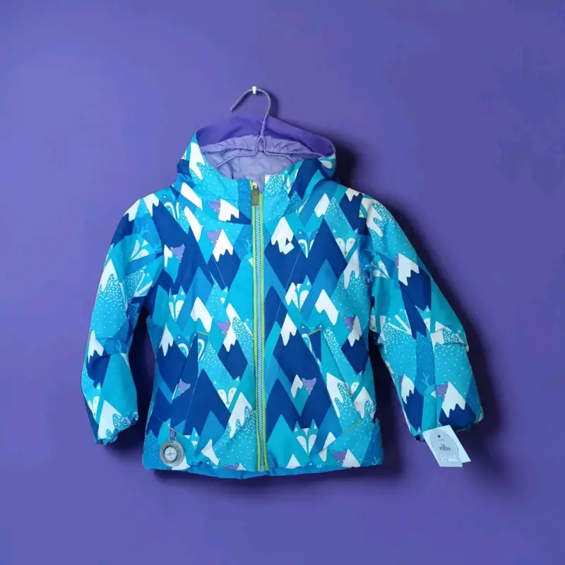 Chaqueta infantil estampada azul