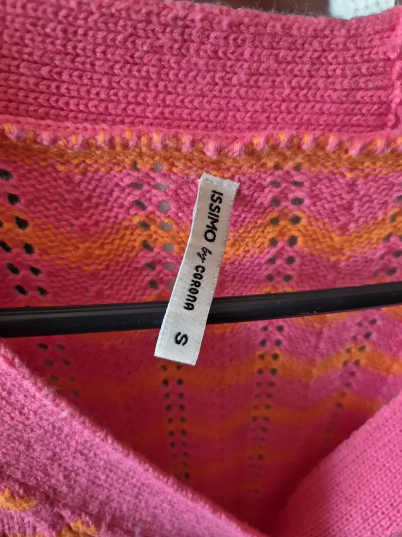 Cárdigan rosa de punto - 2