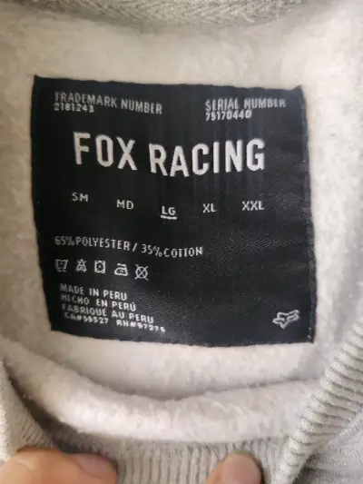Polerón gris con logo Fox - miniatura 2