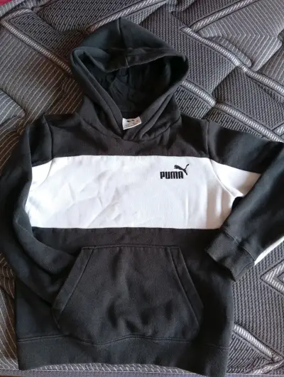 Polerón con capucha Puma negro - miniatura 2