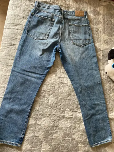 Jeans rasgados azules unisex - miniatura 4