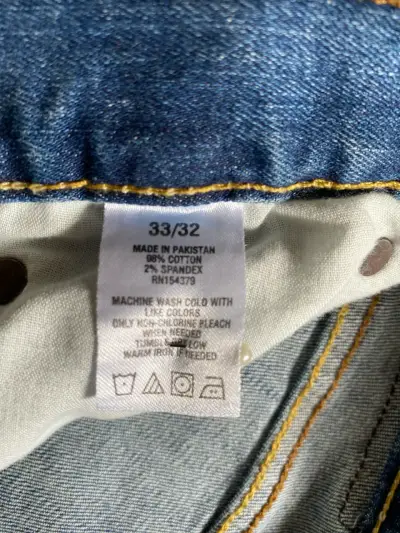 Jeans rasgados azules unisex - miniatura 3