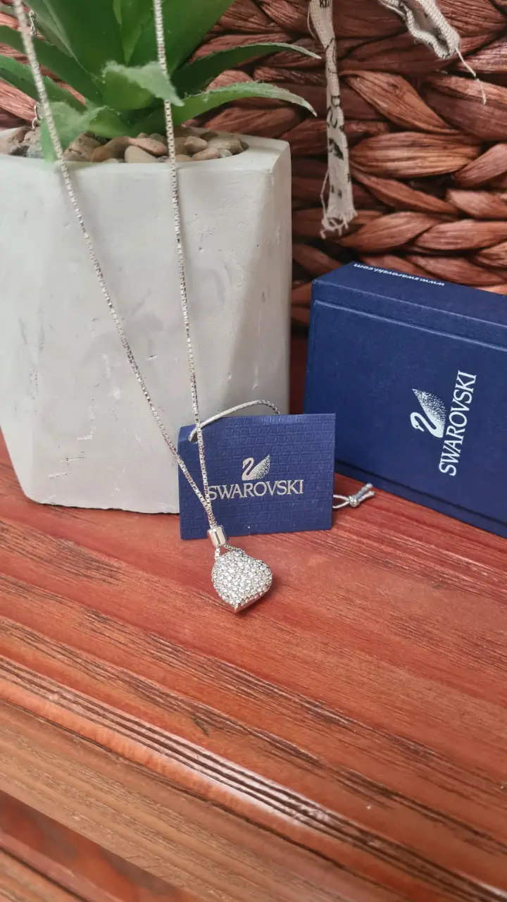 Collar Swarovski corazón brillante - 1