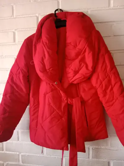 Chaqueta acolchada roja mujer - miniatura 1