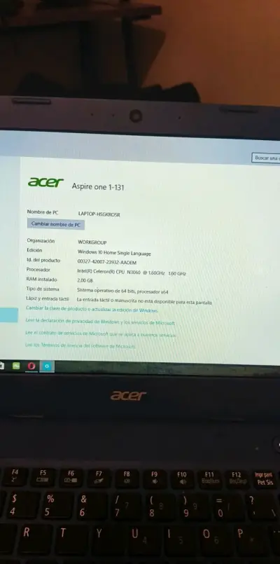 Notebook Acer aspire one - miniatura 3