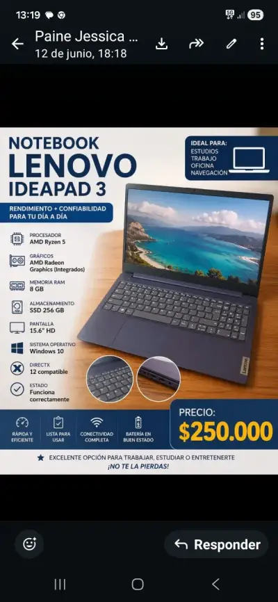 Notebook Lenovo IdeaPad 3 - miniatura 1