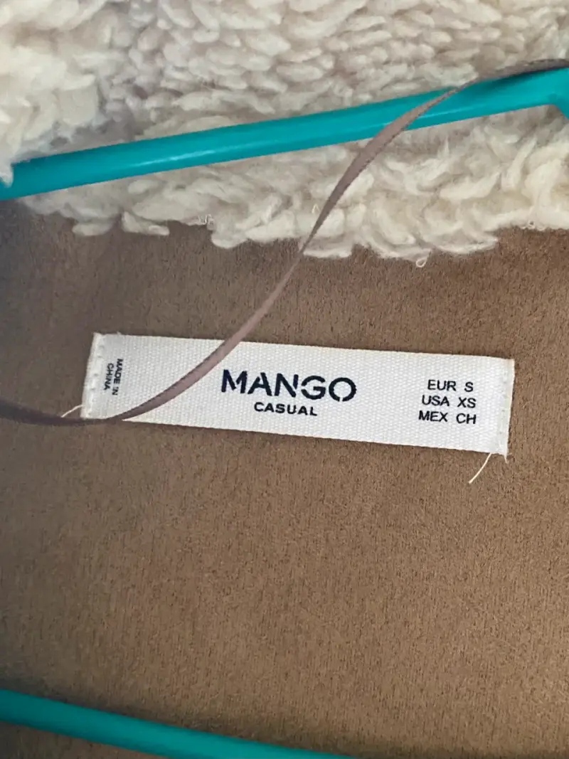 Abrigo de lana beige Mango - 3