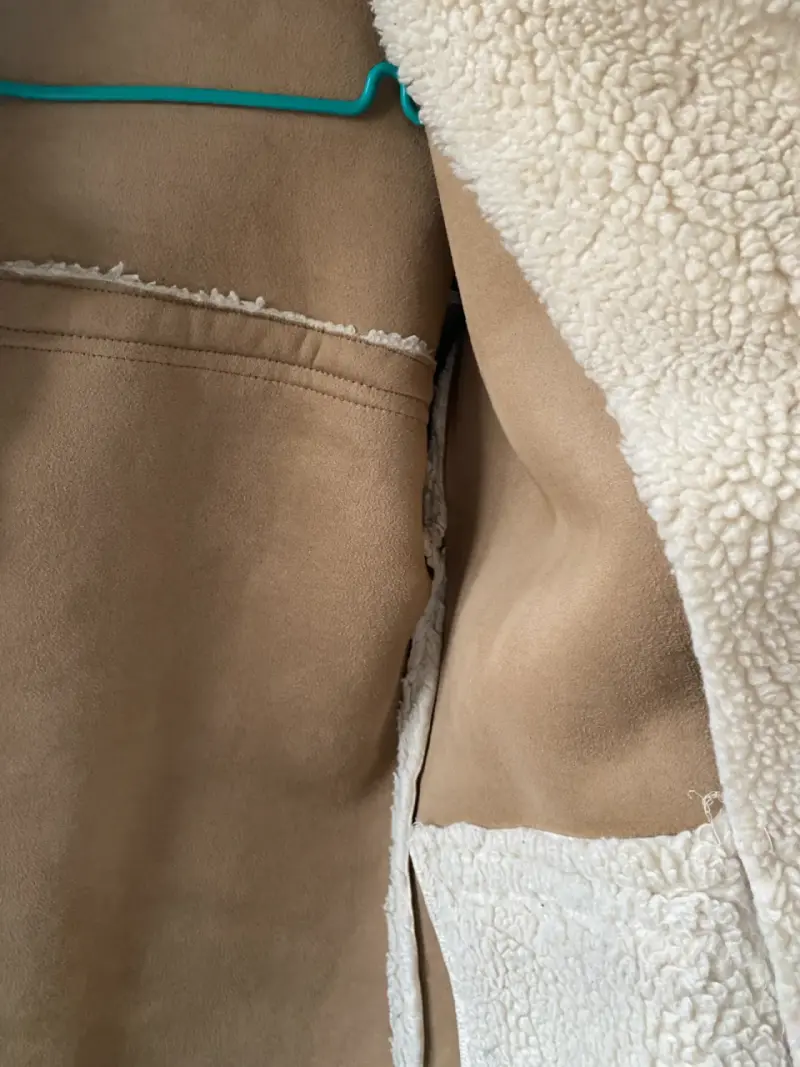 Abrigo de lana beige Mango - 4