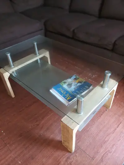 Mesa de centro de vidrio moderna - miniatura 1