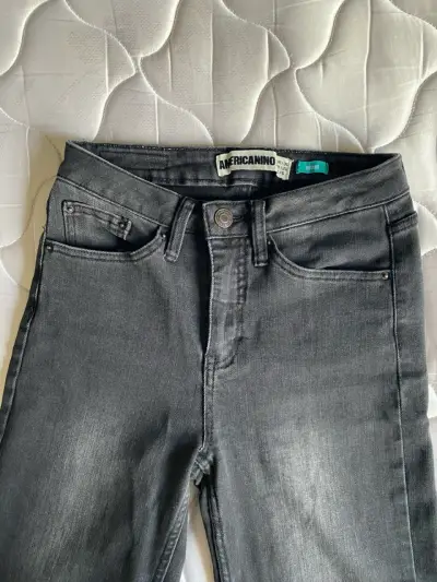 Jeans gris Americano mujer 36 - miniatura 1