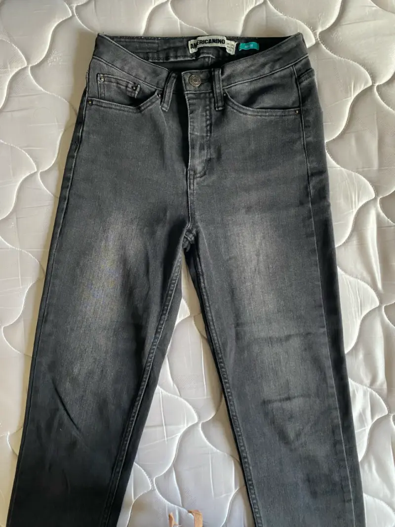 Jeans gris Americano mujer 36 - 2