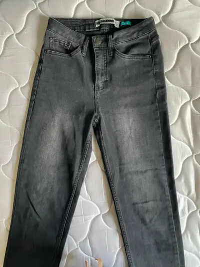 Jeans gris Americano mujer 36 - miniatura 2
