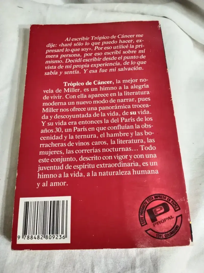 Libro Trópico De Cancer De Henry Miller - 5