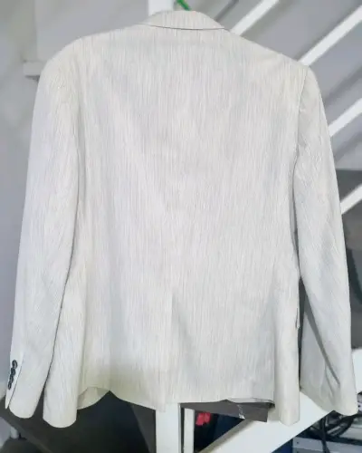 Vestón Beige T.48 Basement Skinny Fit - miniatura 2