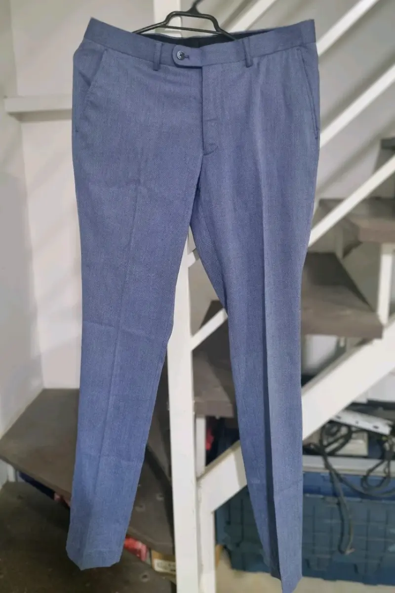 Pantalón de Vestir Basement T.48 Azul Skinny Fit - 1