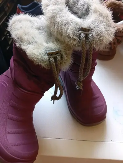 Botas de invierno burdeo - miniatura 1