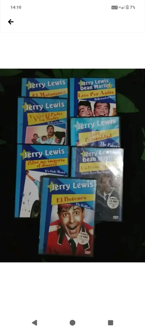 Colección de DVDs de Jerry Lewis