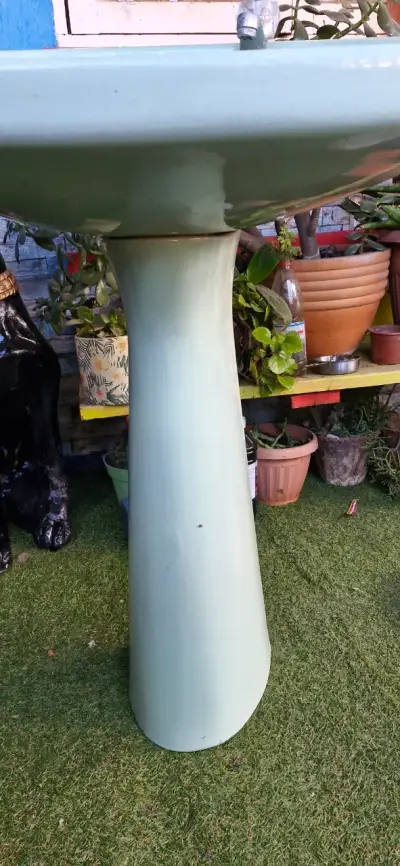 Lavamanos cerámico verde claro - miniatura 5