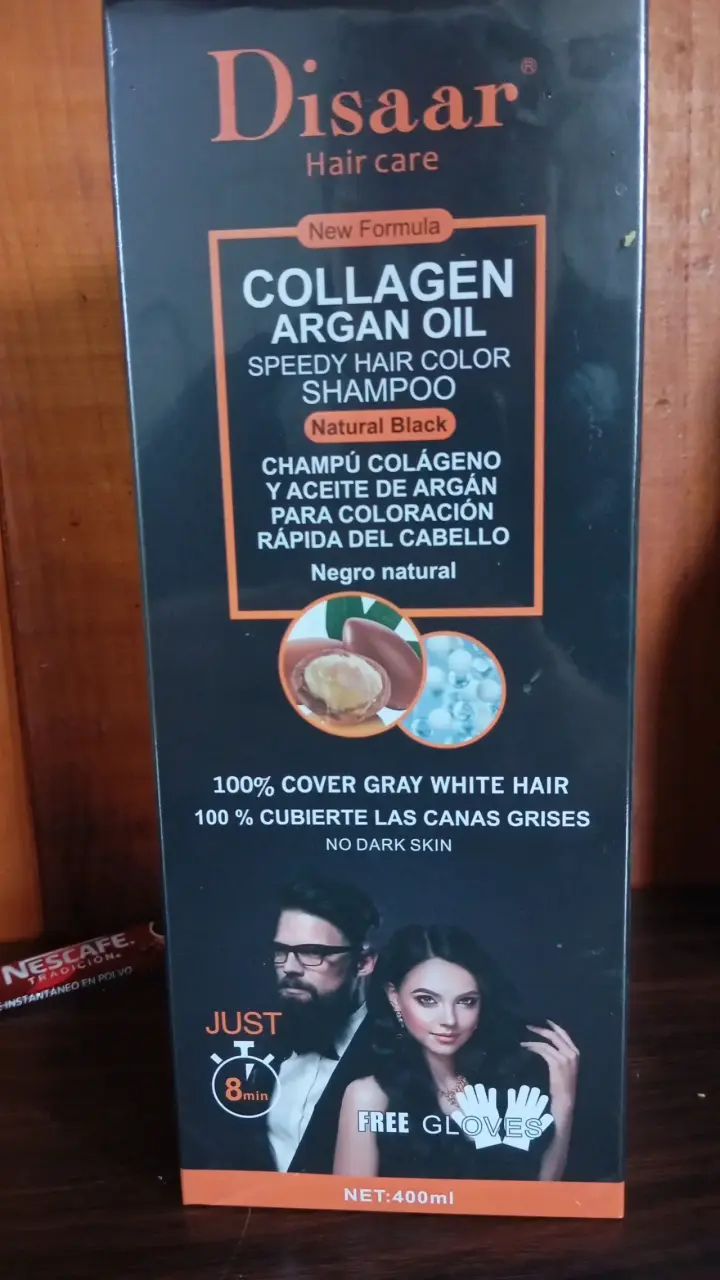 Shampoo coloración argán negro - 1