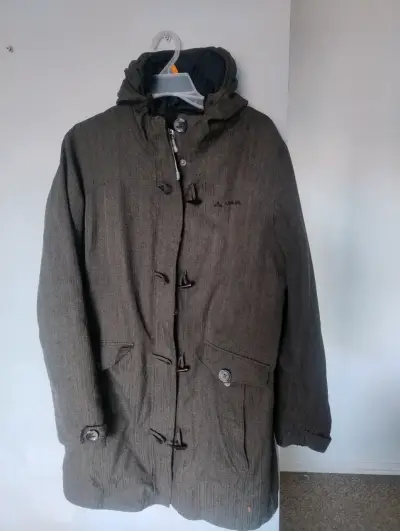 Abrigo gris con capucha Vaude - miniatura 1