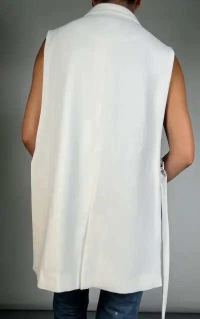 Blazer sin mangas blanco Zara - miniatura 2