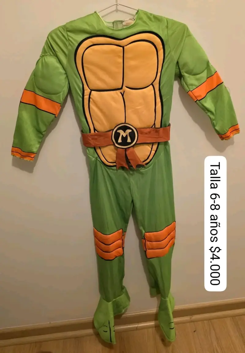 Disfraz Tortuga Ninja talla 6-8 - 1
