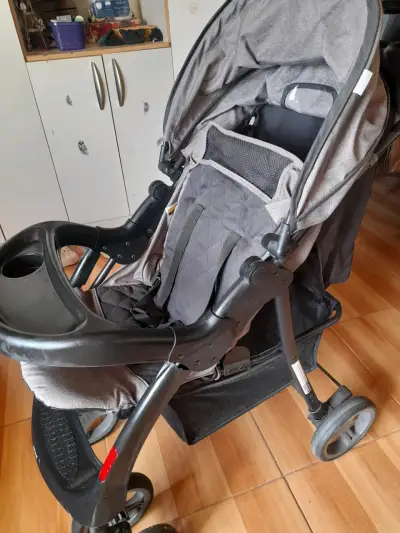 Coche para bebé gris infanti - miniatura 1