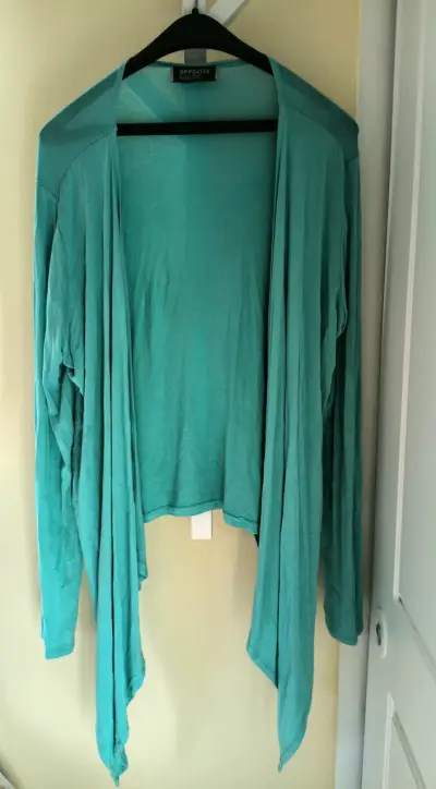 Cardigan color turquesa - miniatura 1