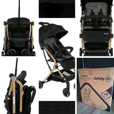 Coche de paseo compacto Safety negro - miniatura 1
