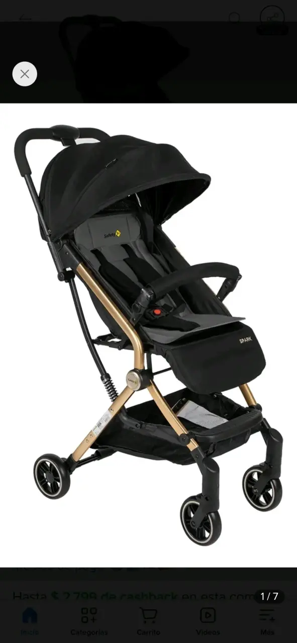Coche de paseo compacto Safety negro - 5
