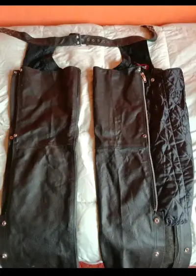 Pantalones de cuero con forro - miniatura 1