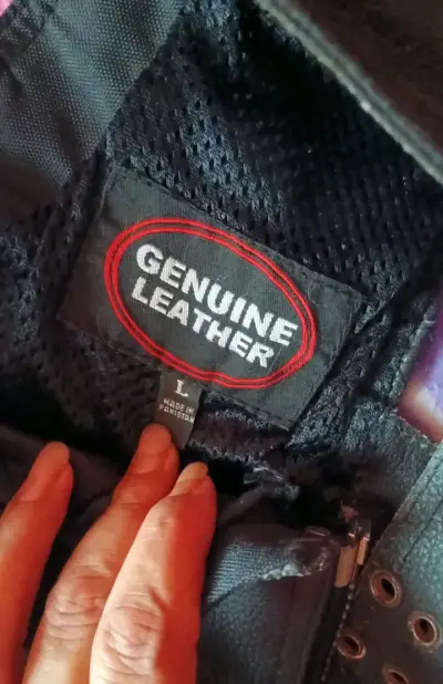 Pantalones de cuero con forro - miniatura 3