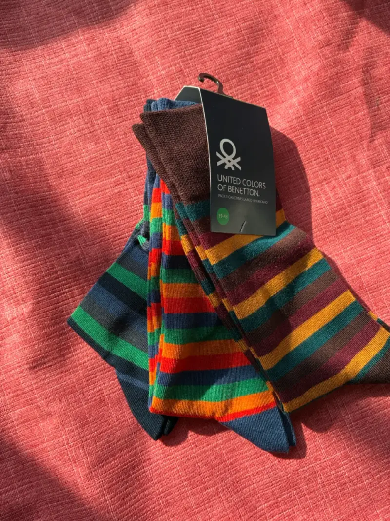 Calcetines rayados Benetton de hombre - 2