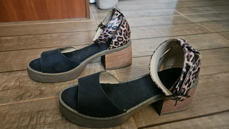 Sandalias plataforma estampado leopardo - 4