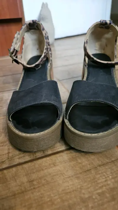 Sandalias plataforma estampado leopardo - miniatura 5