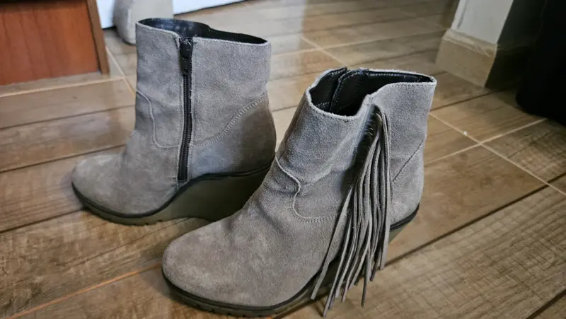 Botines grises con plataforma - 3