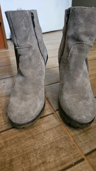 Botines grises con plataforma - miniatura 4