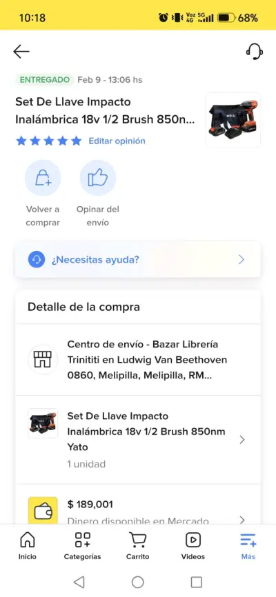 Pistola Impacto Inalámbrica 18V 1/2 - miniatura 1