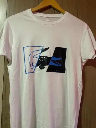 Polera blanca Lacoste - miniatura 1