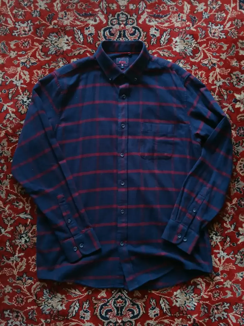 Camisa a cuadros talla L - 4