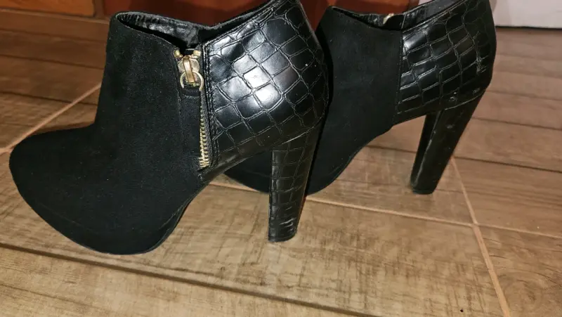 Botines negros de gamuza - 3