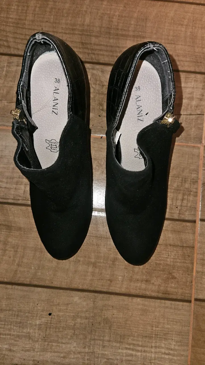 Botines negros de gamuza - 5