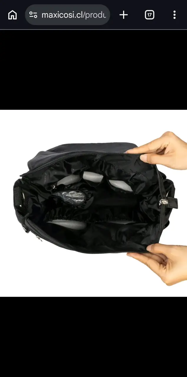 Bolso negro con correa ajustable Maxi Cosi - 3