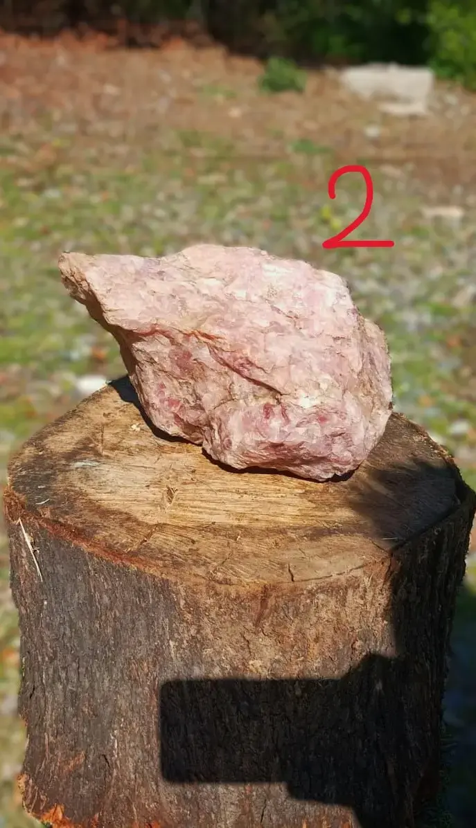 Cuarzos naturales (Drusa + cuarzo rosado) N°1 - 3