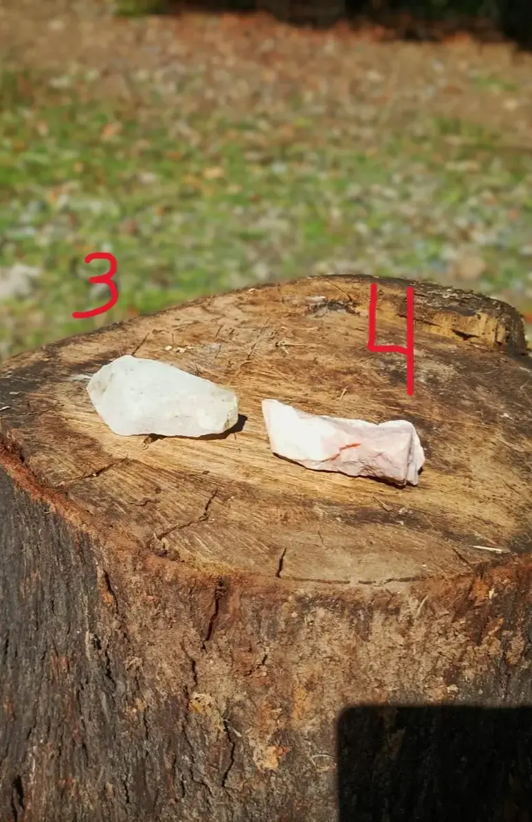 Cuarzos naturales (Drusa + cuarzo rosado) N°1 - 4