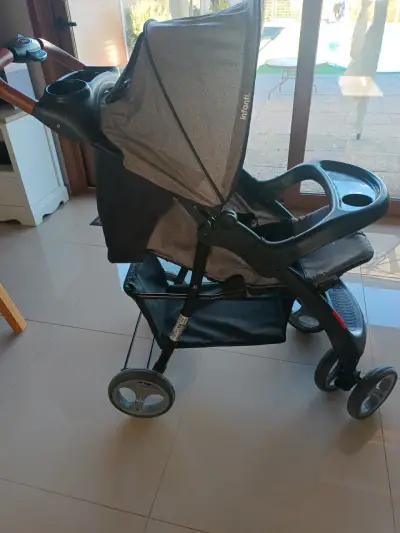 Coche para bebé Infanti gris - miniatura 1