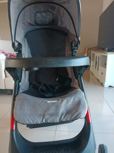 Coche para bebé Infanti gris - miniatura 2