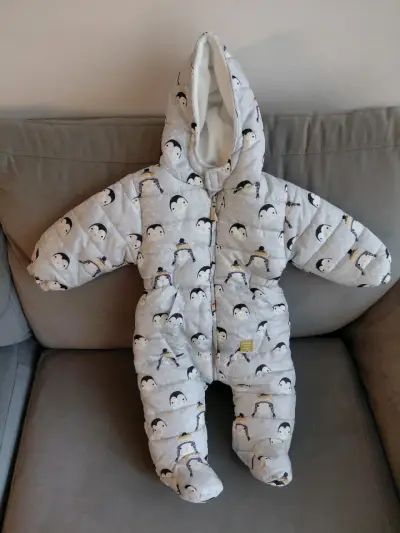 Enterito polar con estampado de pingüinos - miniatura 1