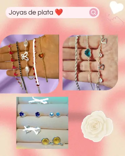 Pulseras y aros de plata - miniatura 1