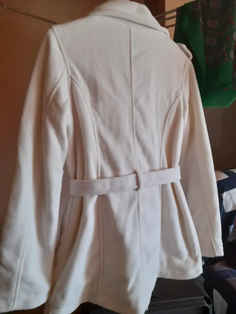 Abrigo blanco talla S - 3